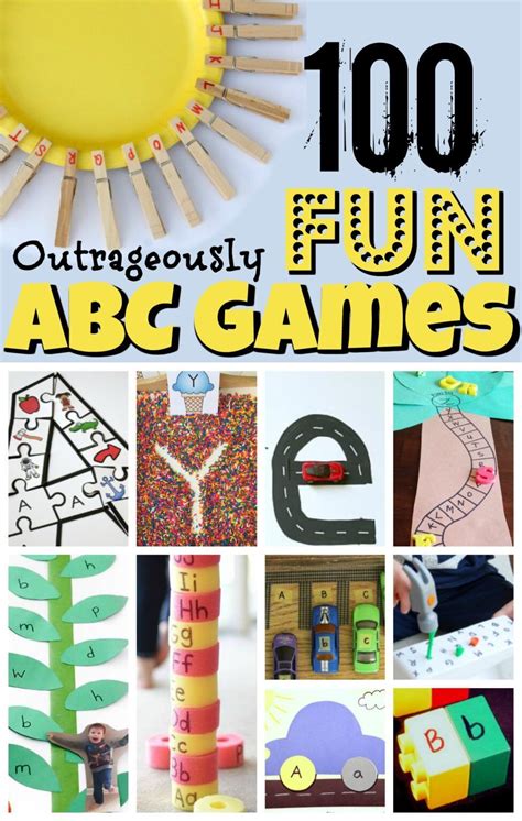alphabet games for kindergarten|100 ABC Games that are Outrageously FUN! .